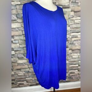 Super Line super soft rayon tunic top with bat wings